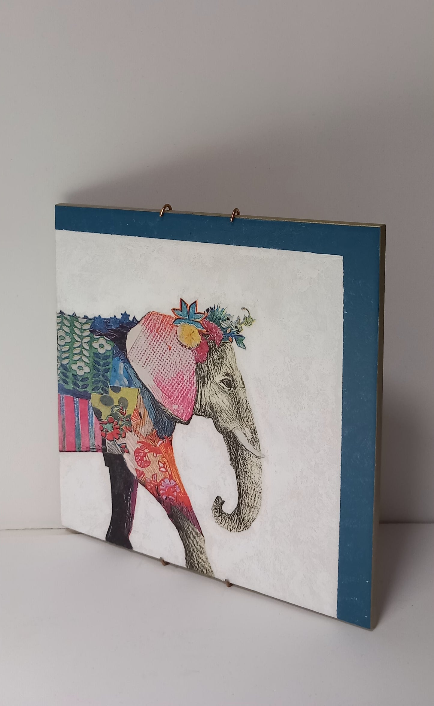 Azulejo Elefante en azul