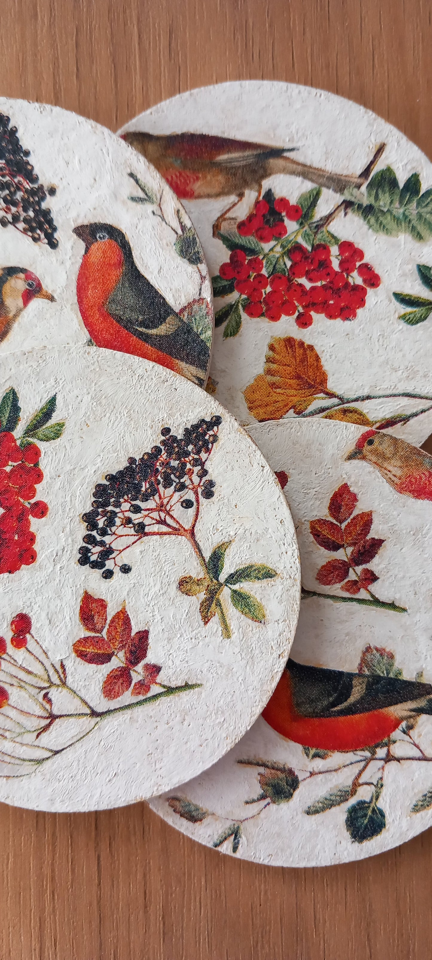 Posavasos Pájaros en Otoño