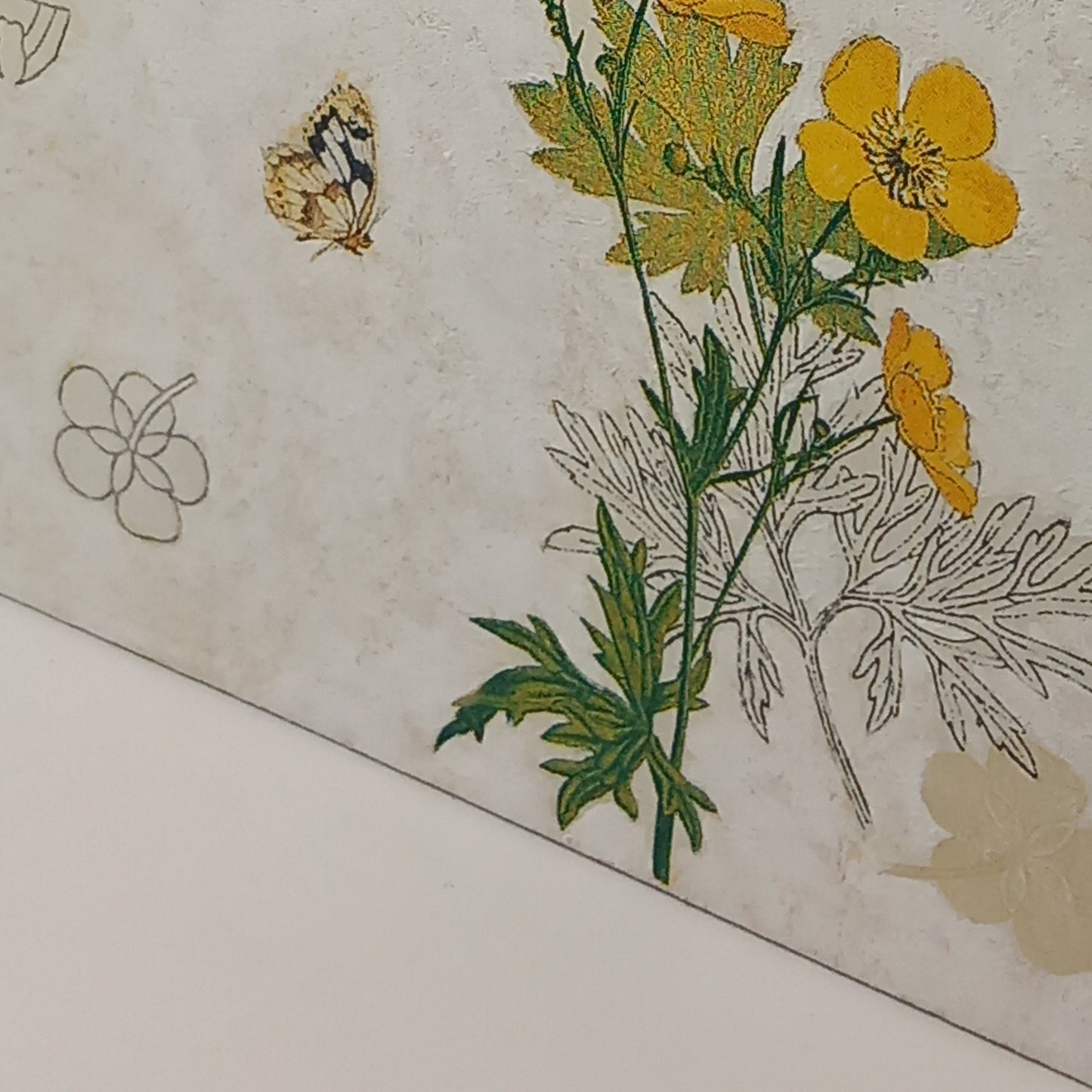 Azulejo flores amarillas