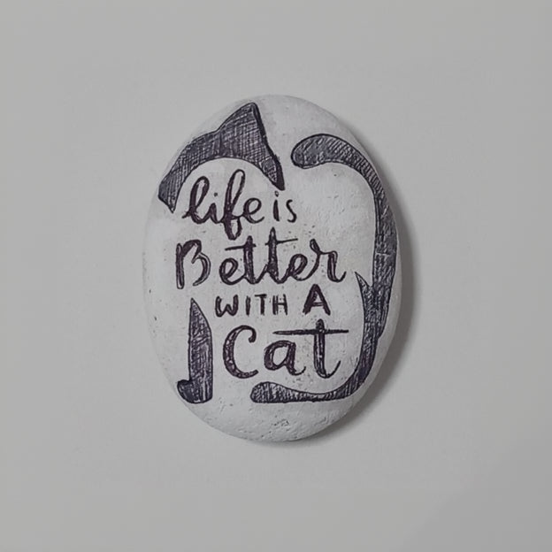 Pisapapeles "LIFE IS BETTER WITH A CAT"