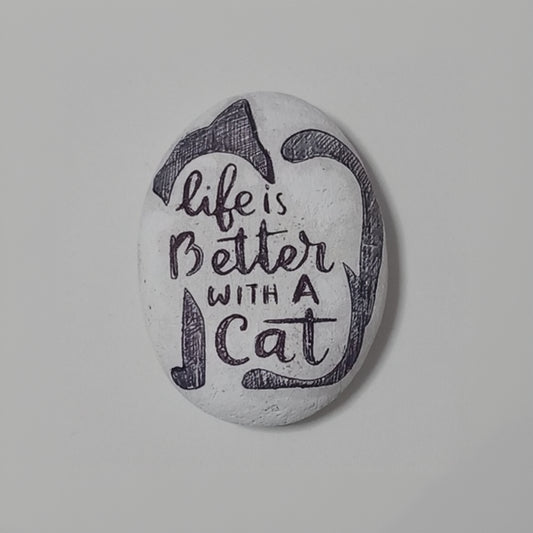 Pisapapeles "LIFE IS BETTER WITH A CAT"