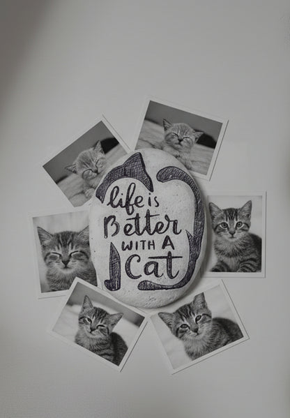 Pisapapeles "LIFE IS BETTER WITH A CAT"
