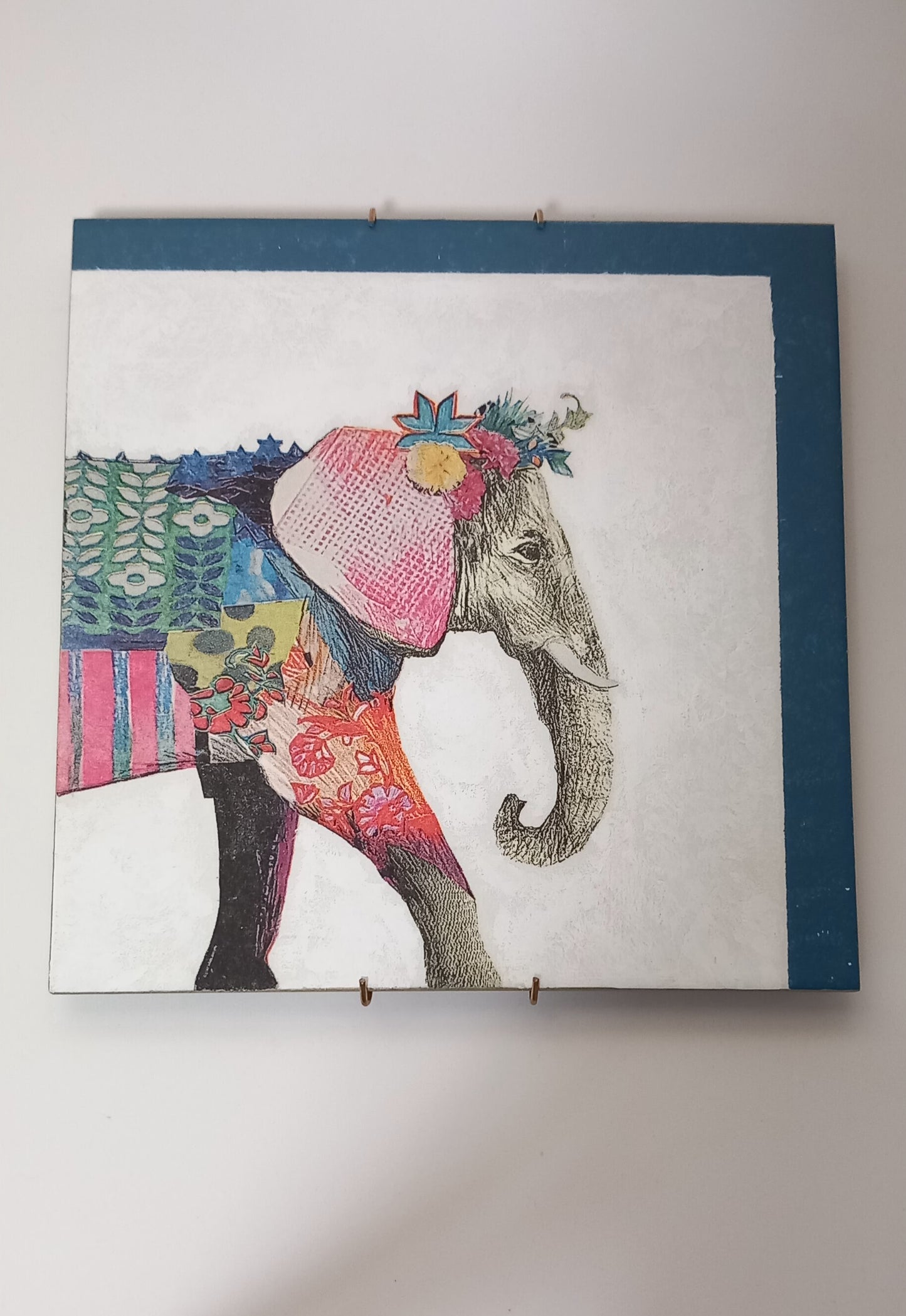 Azulejo Elefante en azul