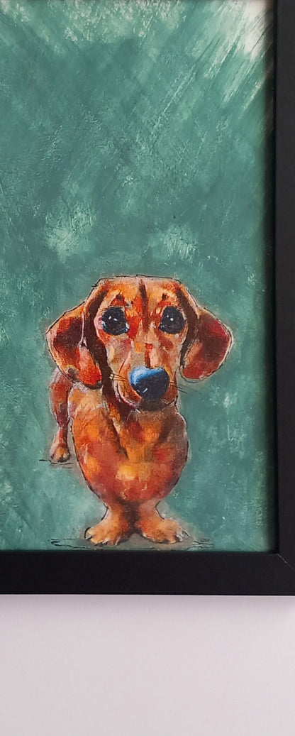 Lámina Perro Salchicha