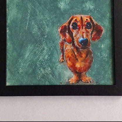 Lámina Perro Salchicha