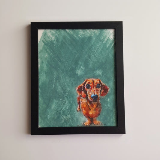 Lámina Perro Salchicha