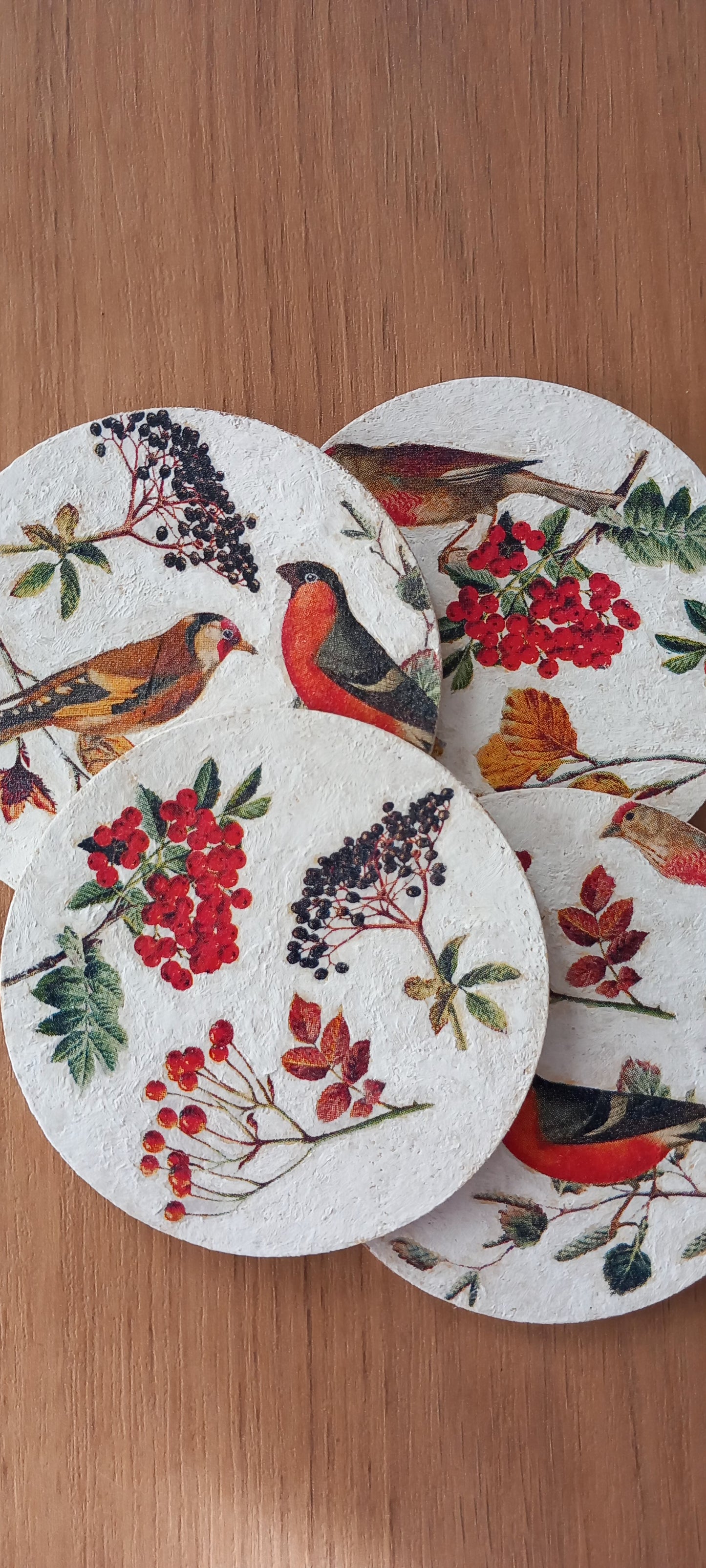 Posavasos Pájaros en Otoño