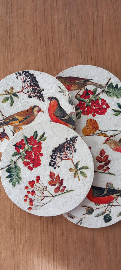 Posavasos Pájaros en Otoño