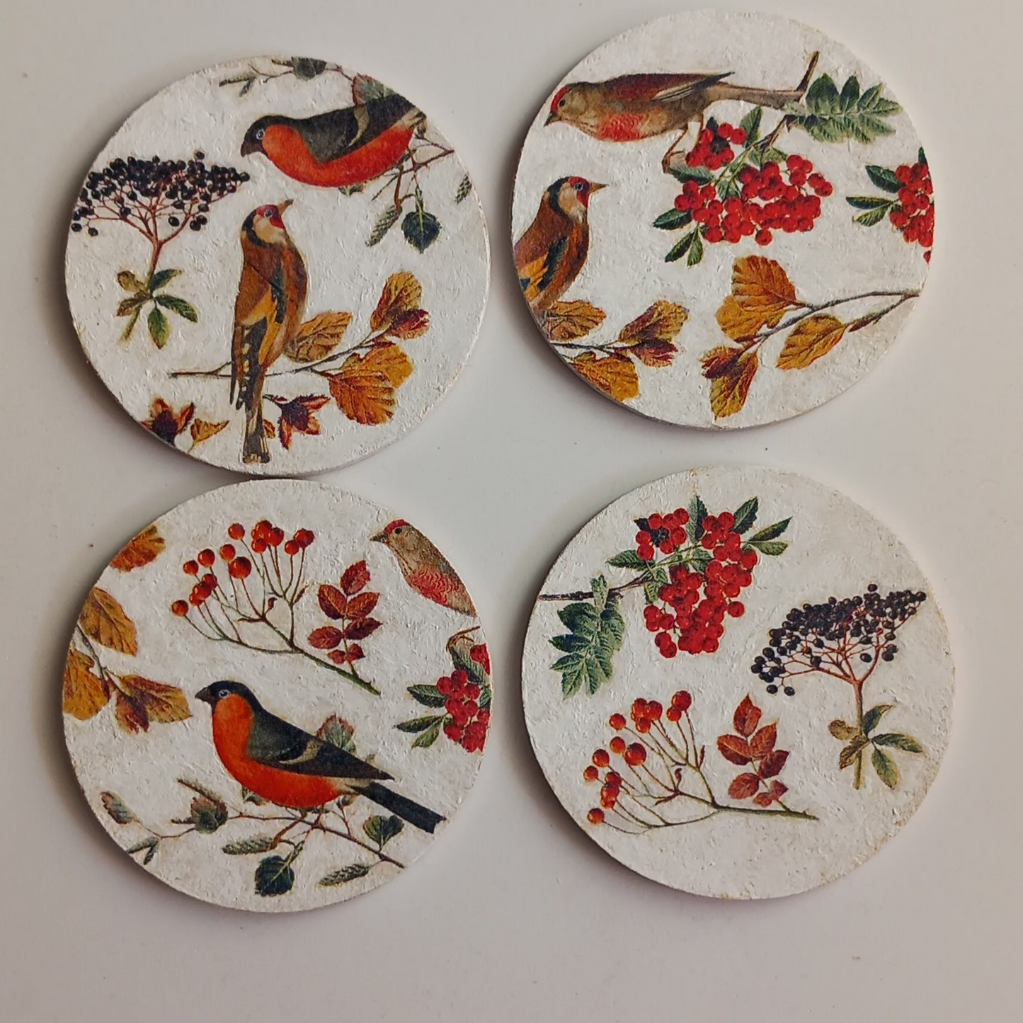 Posavasos Pájaros en Otoño