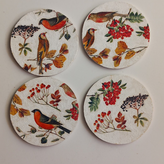 Posavasos Pájaros en Otoño