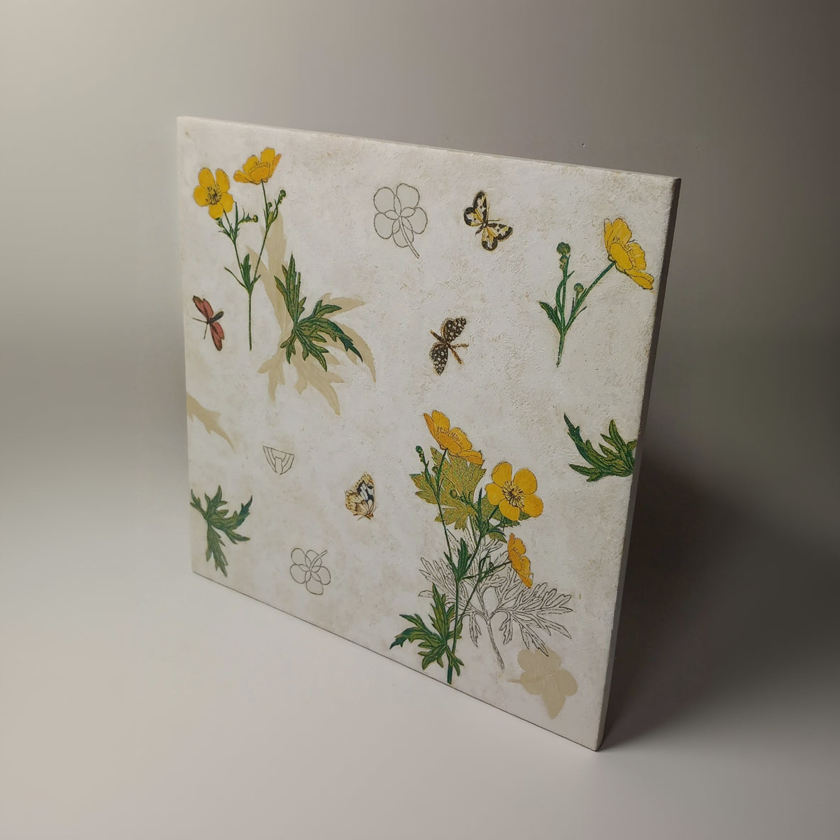 Azulejo flores amarillas