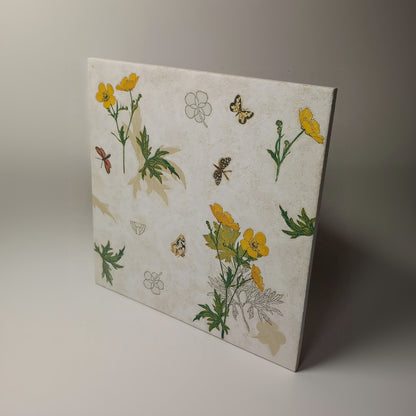 Azulejo flores amarillas