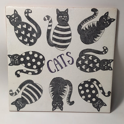 Azulejo gatos negros Cats