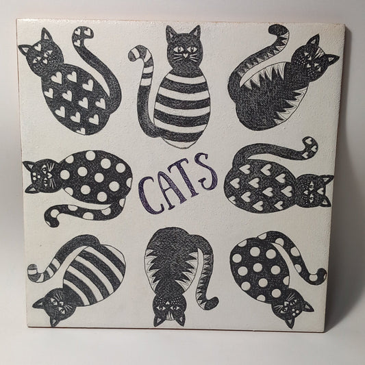 Azulejo gatos negros Cats