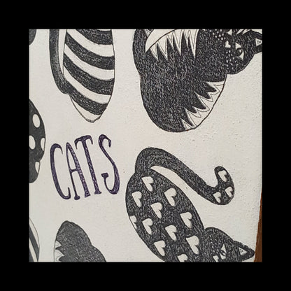 Azulejo gatos negros Cats