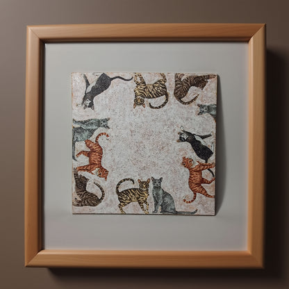 Azulejo gatos a tu alrededor
