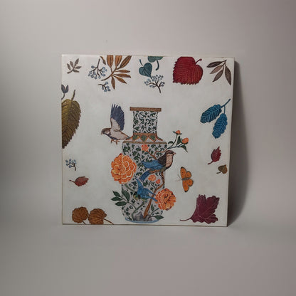 Azulejo jarrón de porcelana II