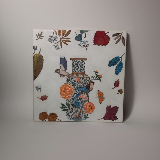 Azulejo jarrón de porcelana II